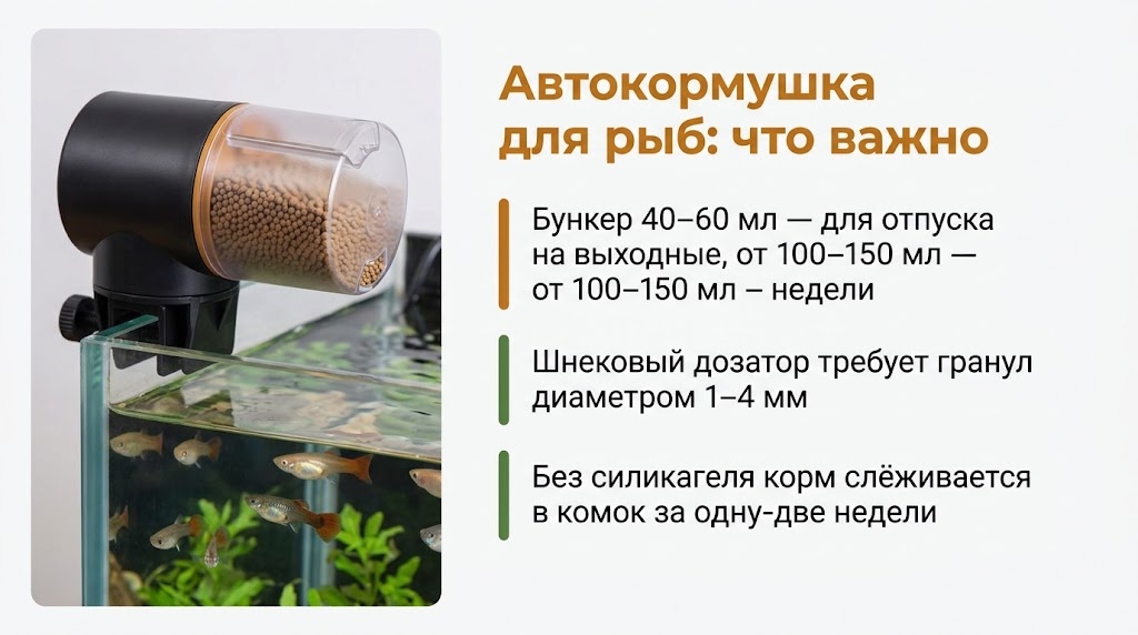 Автокормушка для рыб: что важно