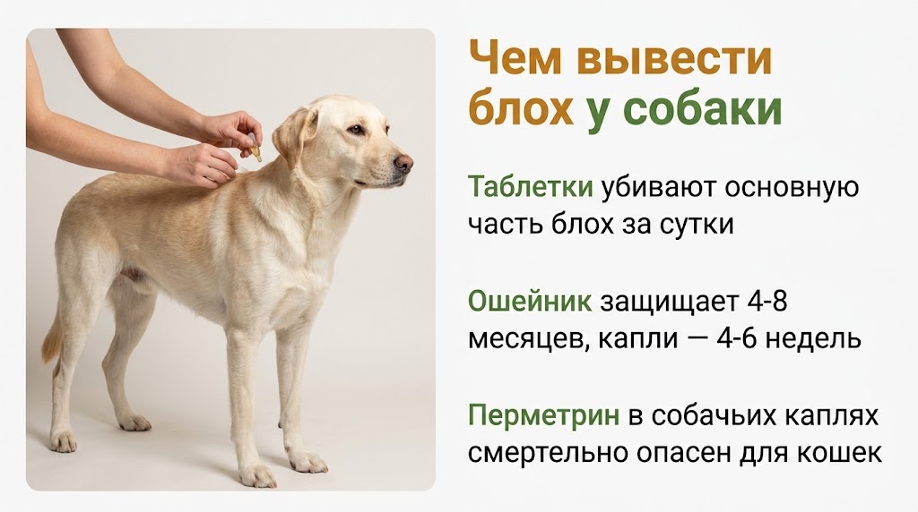 Чем вывести блох у собаки