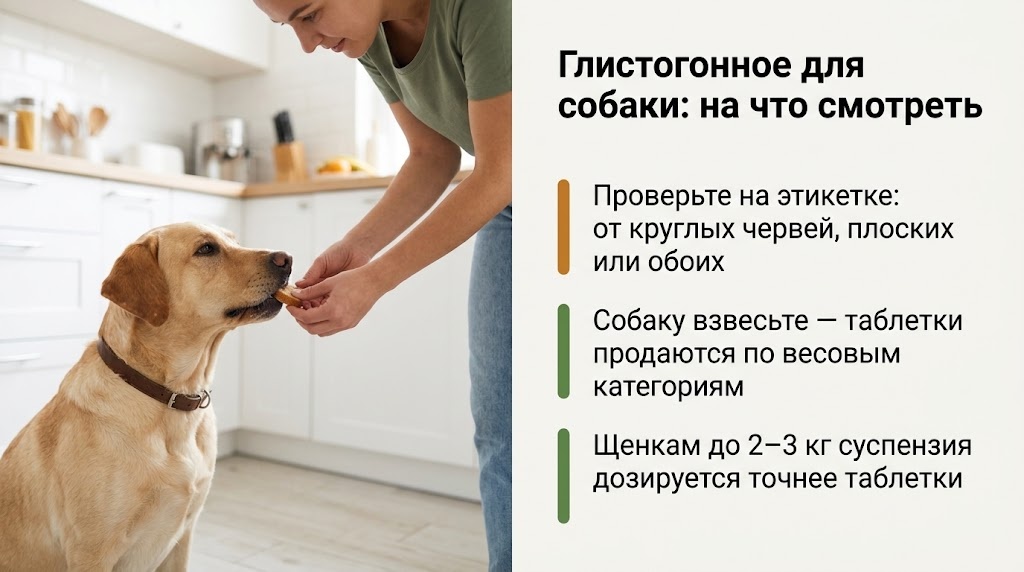 Глистогонное для собаки: на что смотреть