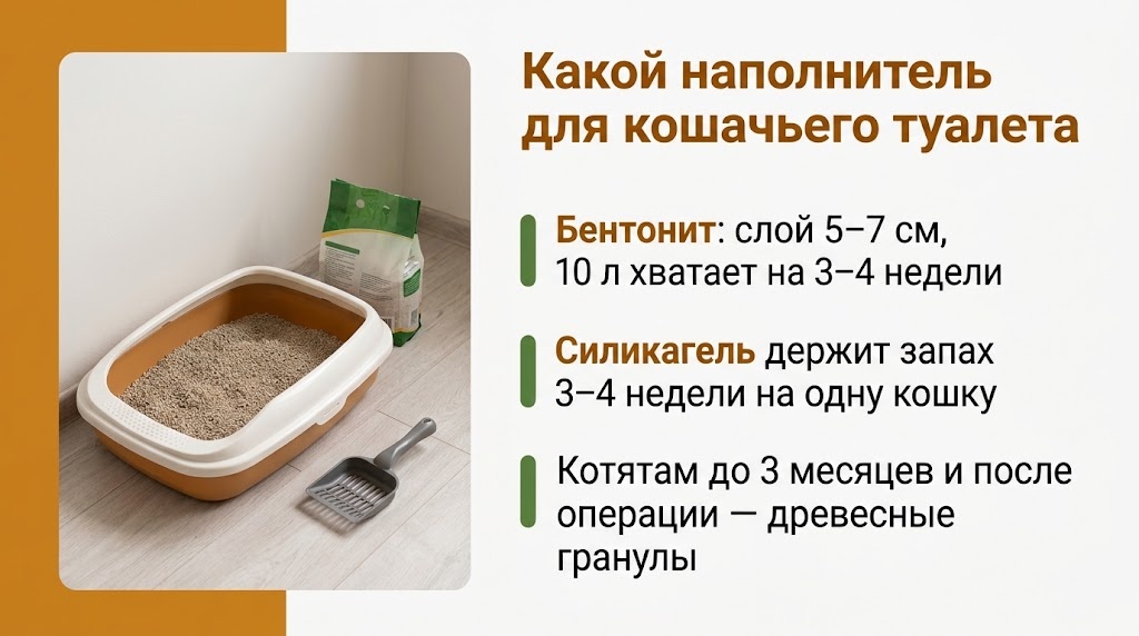 Какой наполнитель для кошачьего туалета